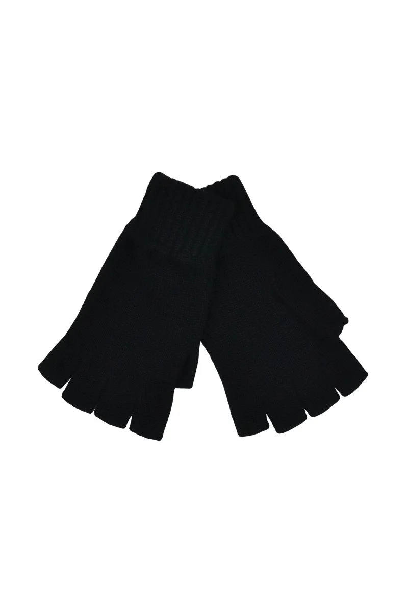 Womens Scottish Cashmere Fingerless Gloves - Image 3