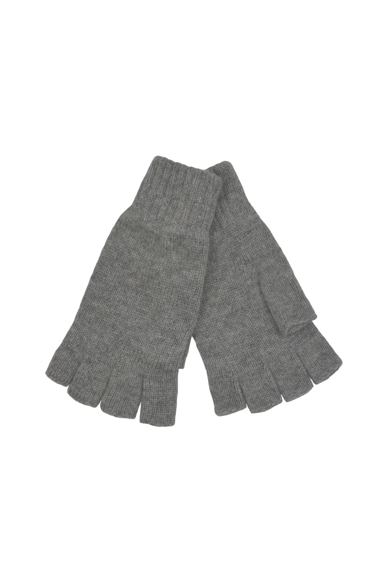 Womens Scottish Cashmere Fingerless Gloves - Image 5