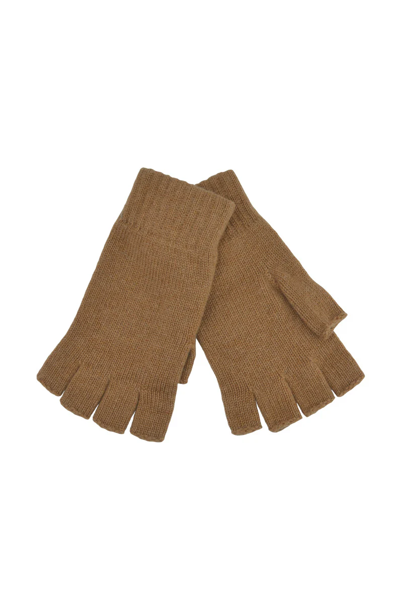Womens Scottish Cashmere Fingerless Gloves - Image 6