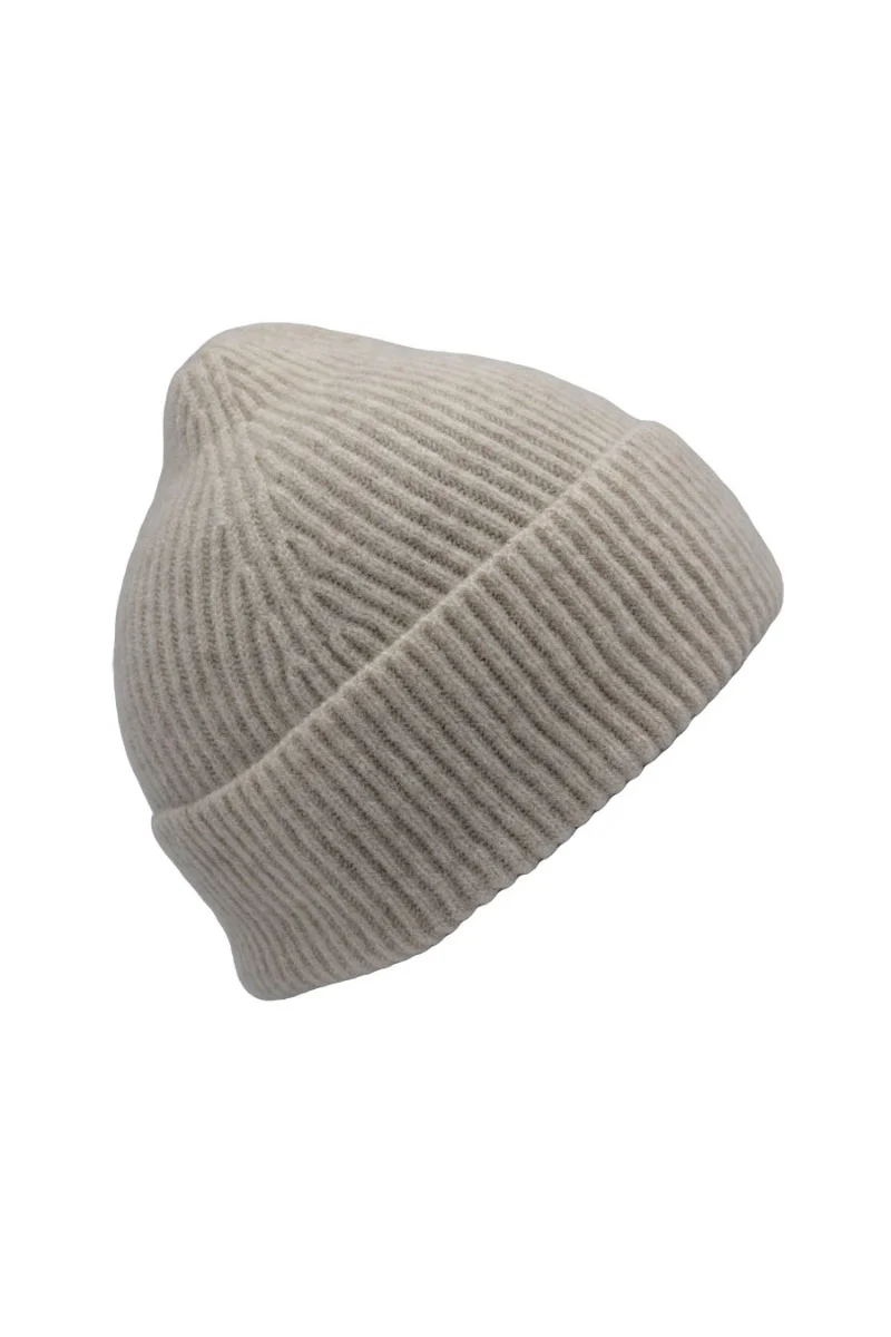 Lambswool Ribbed Beanie Hat - Image 23