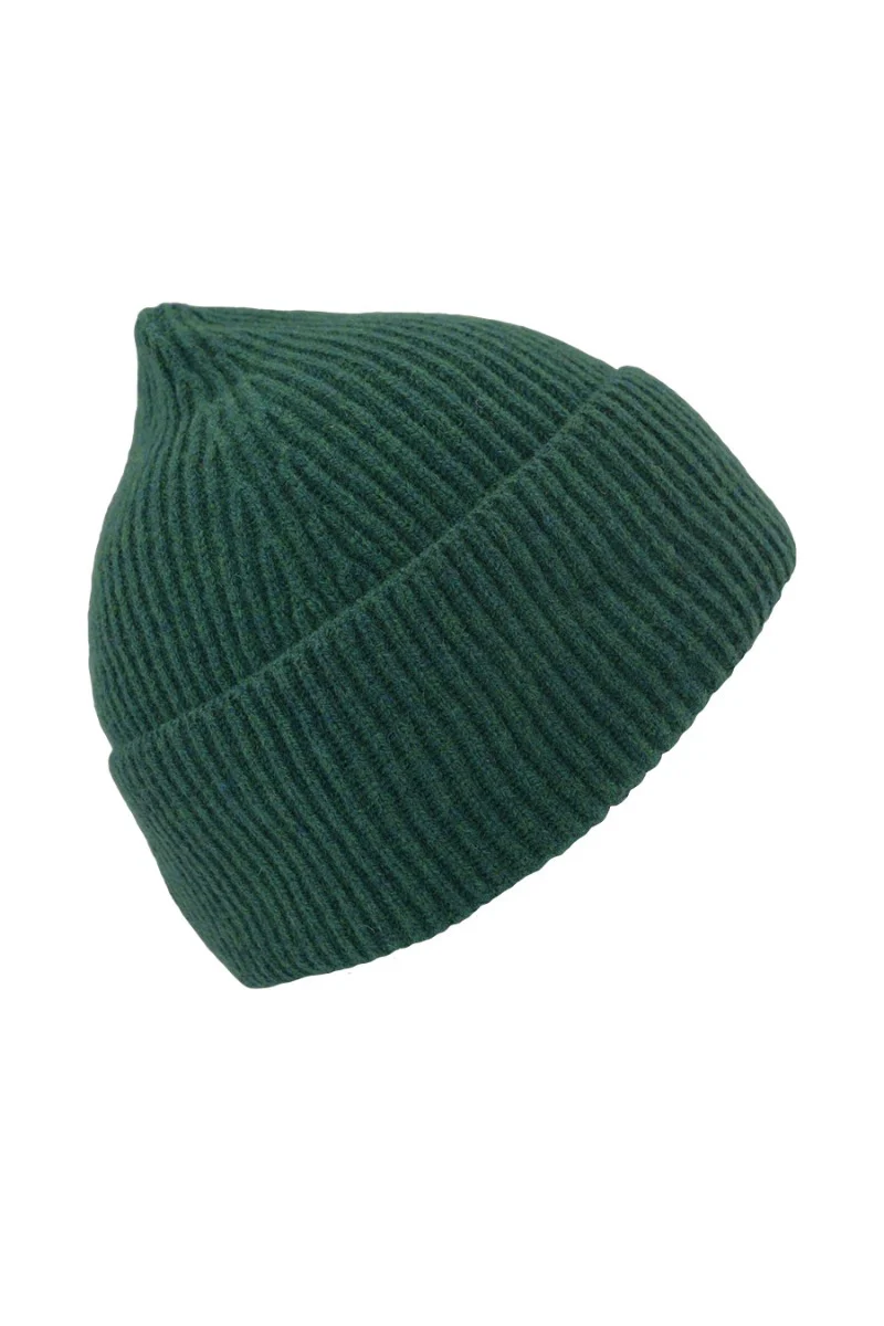 Lambswool Ribbed Beanie Hat - Image 24
