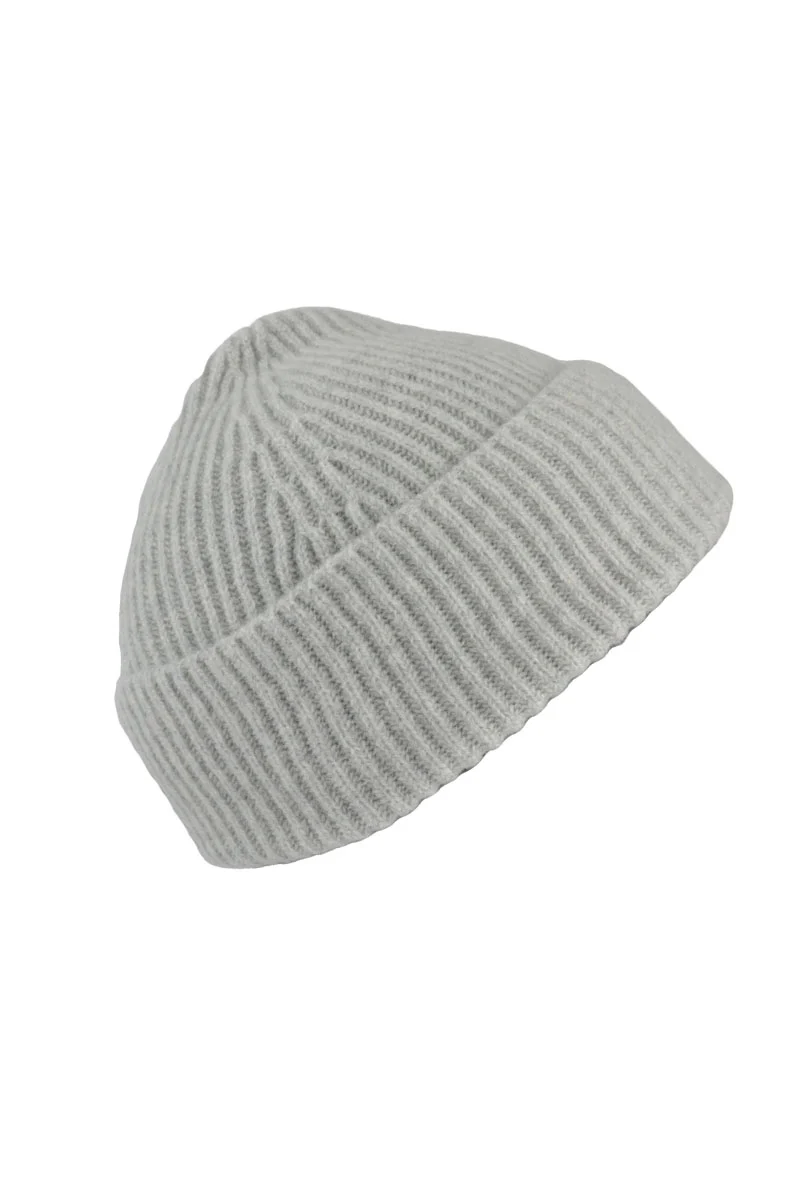 Lambswool Ribbed Beanie Hat - Image 6