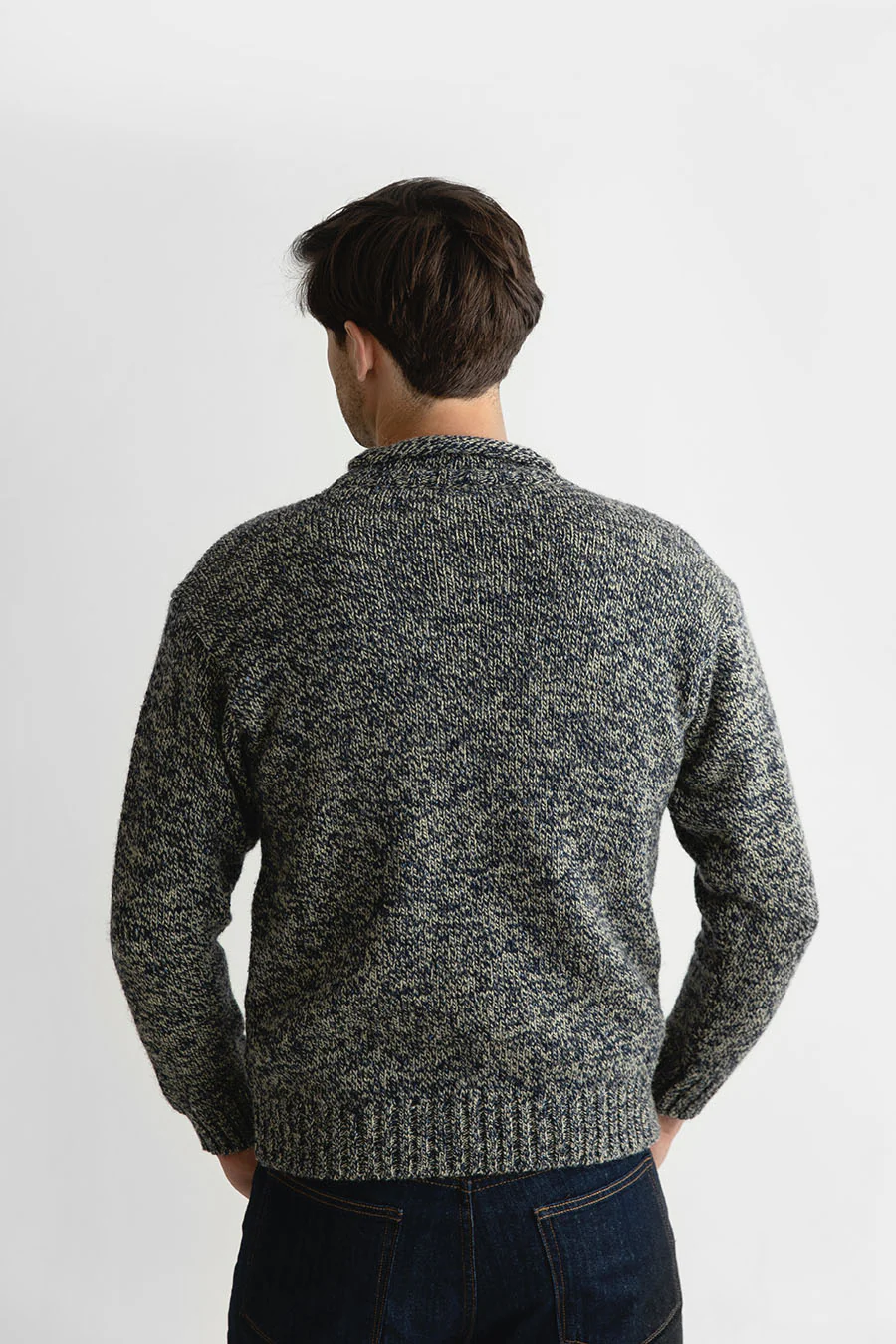 Mens Chunky Roll Neck Jumper - Cromarty - Image 3