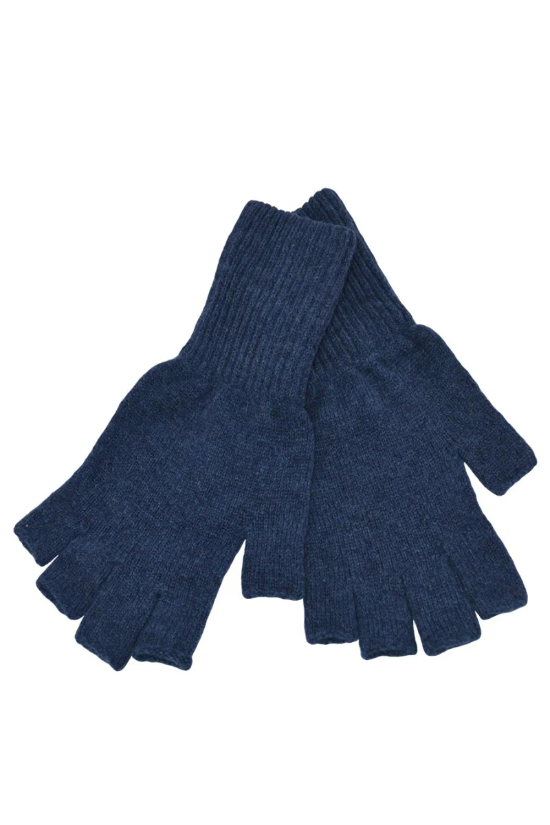 Mens Scottish Lambswool Fingerless Gloves - Image 10