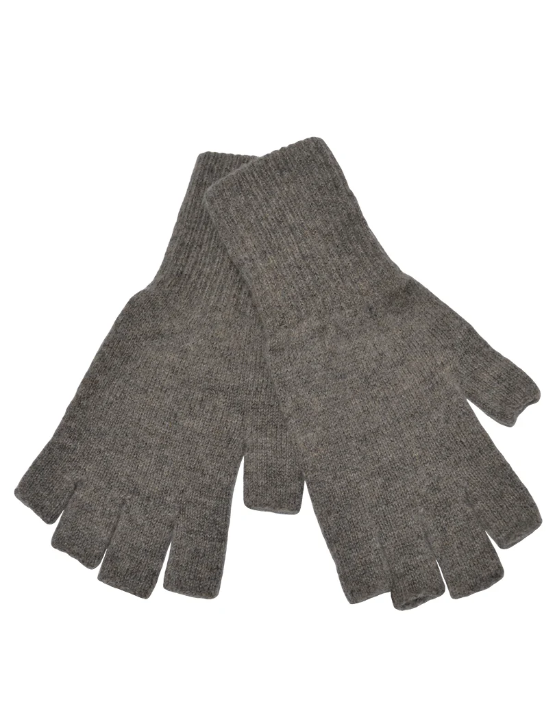 Mens Scottish Lambswool Fingerless Gloves - Image 11