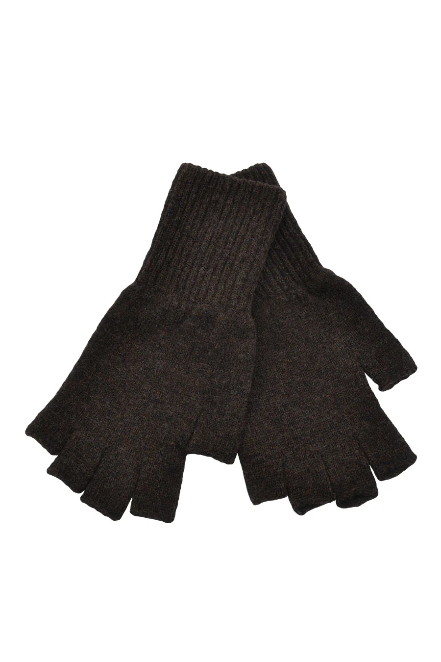 Mens Scottish Lambswool Fingerless Gloves - Image 7