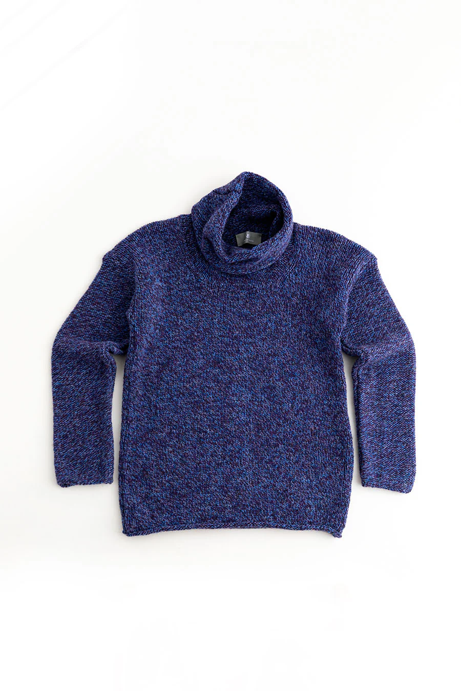 Womens Chunky Cowl neck jumper - Purple - Image 7