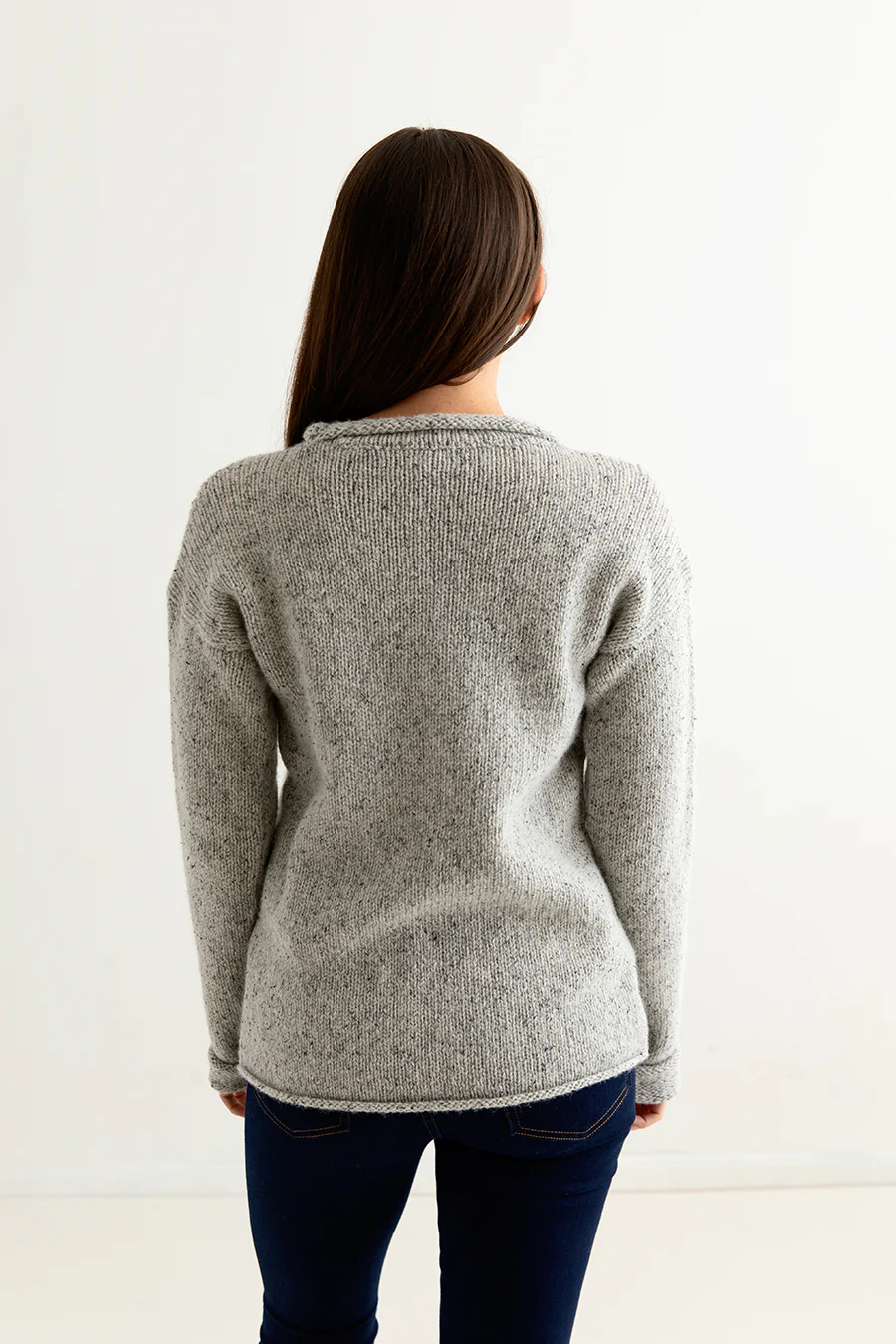 Womens Chunky cuffed jumper - limestone - Image 4