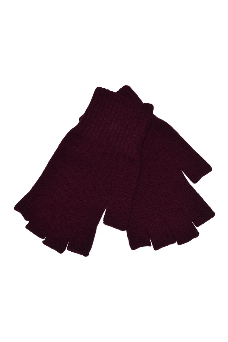 Womens Scottish Lambswool Fingerless Gloves - Image 11
