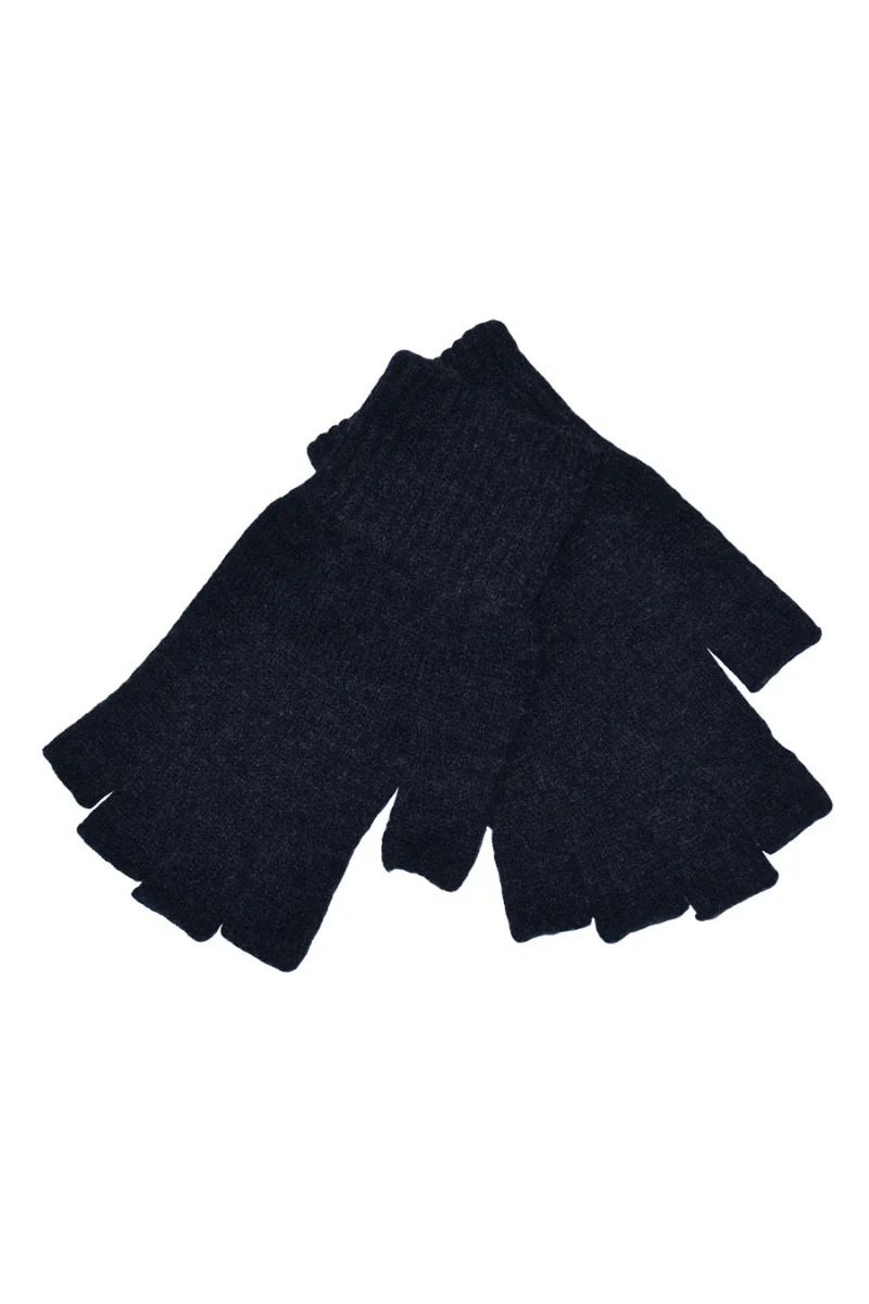 Womens Scottish Lambswool Fingerless Gloves - Image 12