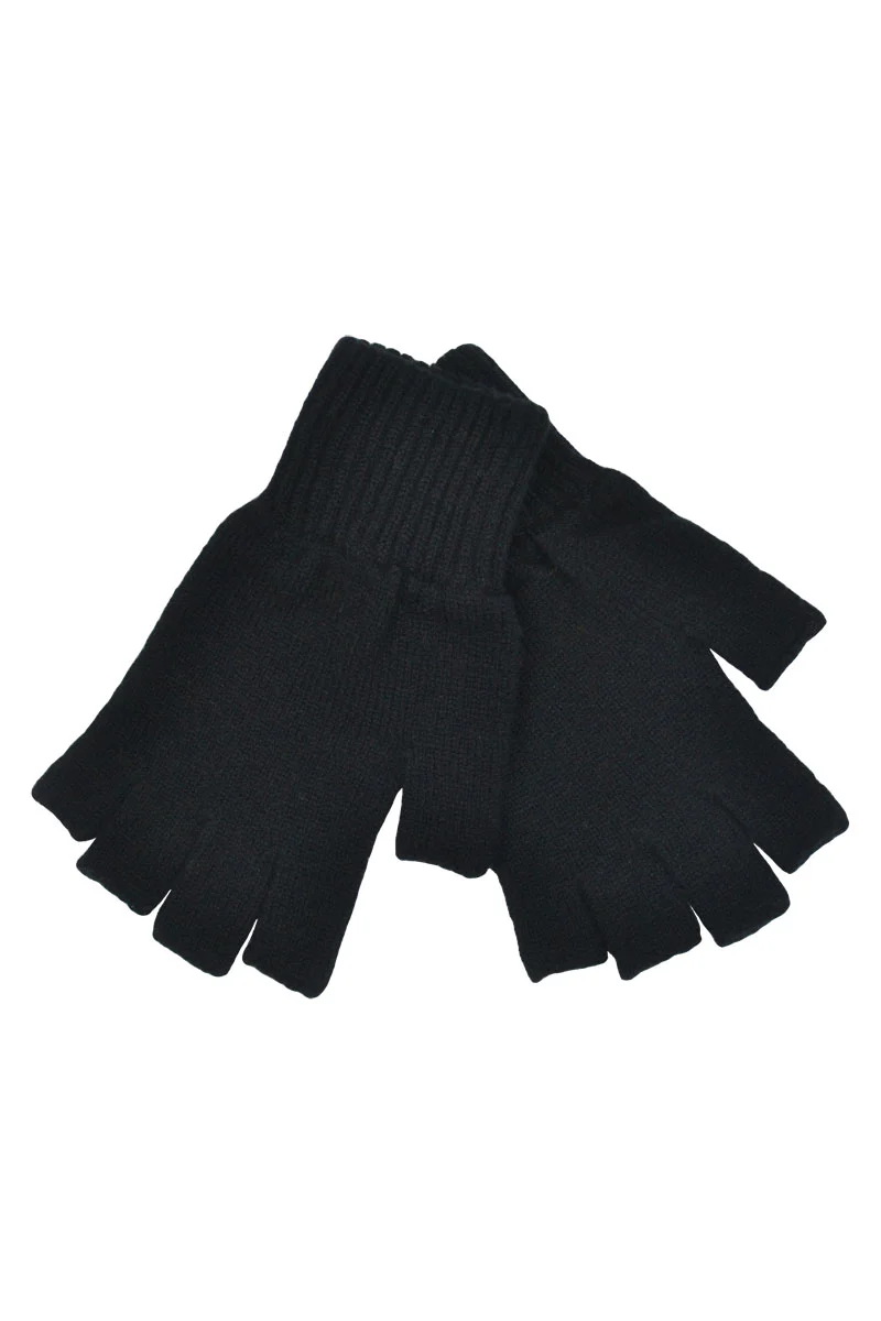 Womens Scottish Lambswool Fingerless Gloves - Image 5