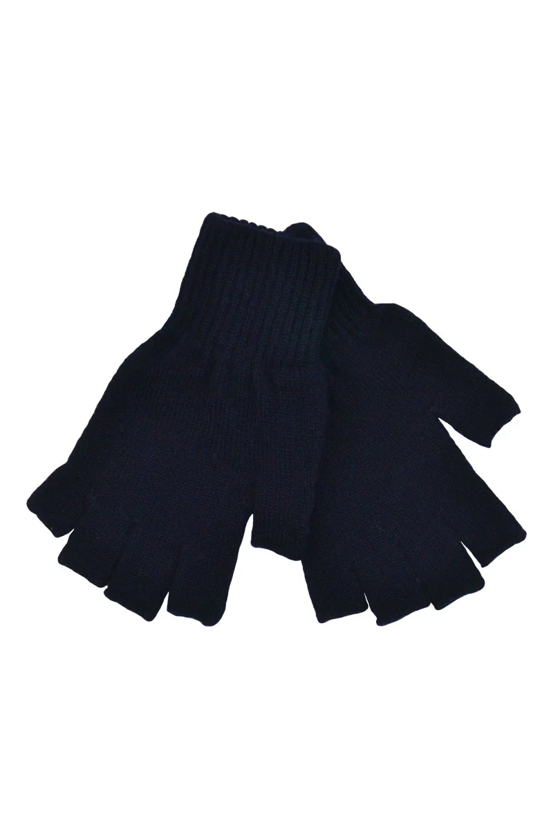 Womens Scottish Lambswool Fingerless Gloves - Image 6