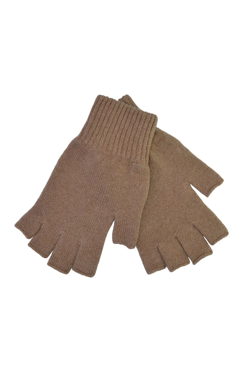 Womens Scottish Lambswool Fingerless Gloves - Image 7