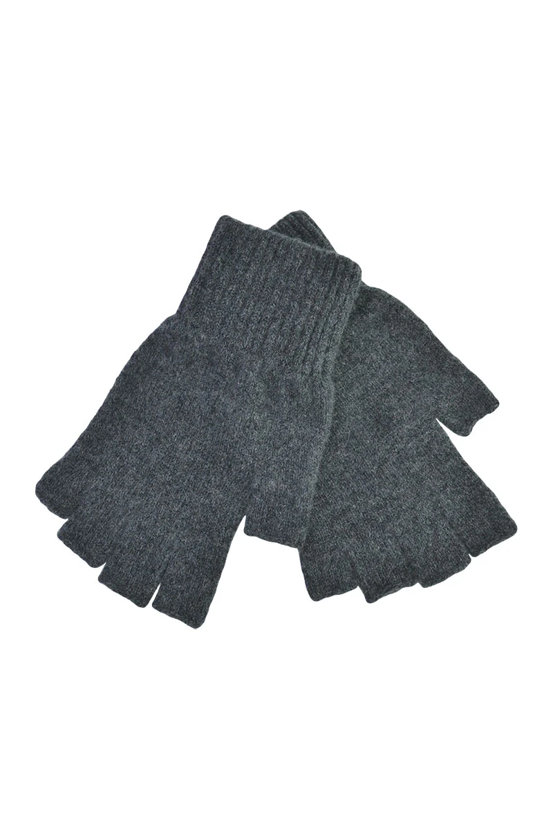 Womens Scottish Lambswool Fingerless Gloves - Image 8